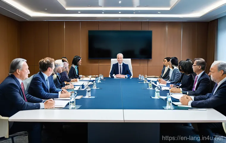 프랑스어 자격증 취득 후 취업 사례 - **"A bustling, five-star hotel lobby, grand and modern, with diverse guests from around the world ch...