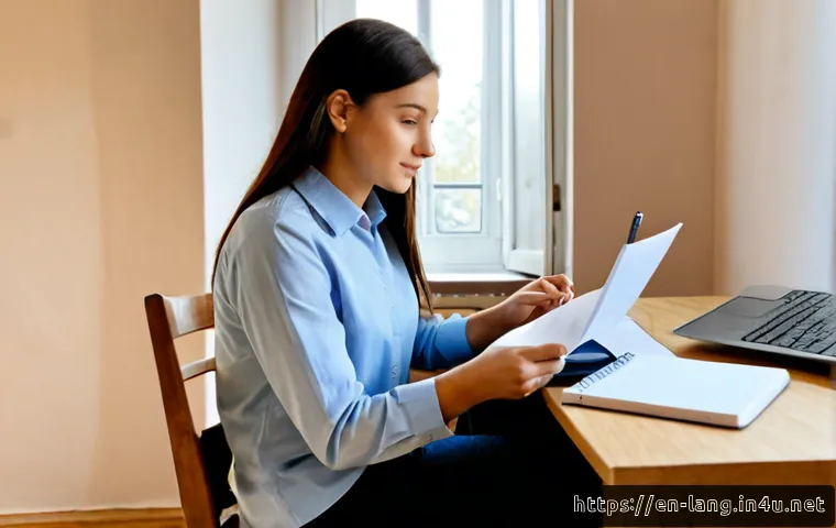 Home 17 DELF 말하기 시험 준비 노하우 - Photorealistic scene of a French language speaking exam practice at a tidy home desk, an adult learn...